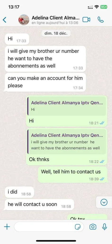 Orexetv WhatsApp Chat Screenshot Payment Confirmation